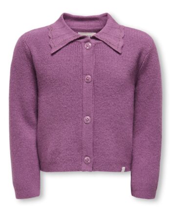Only Mini Kayakatja Life Cardigan Argyle Purple 92 Cm