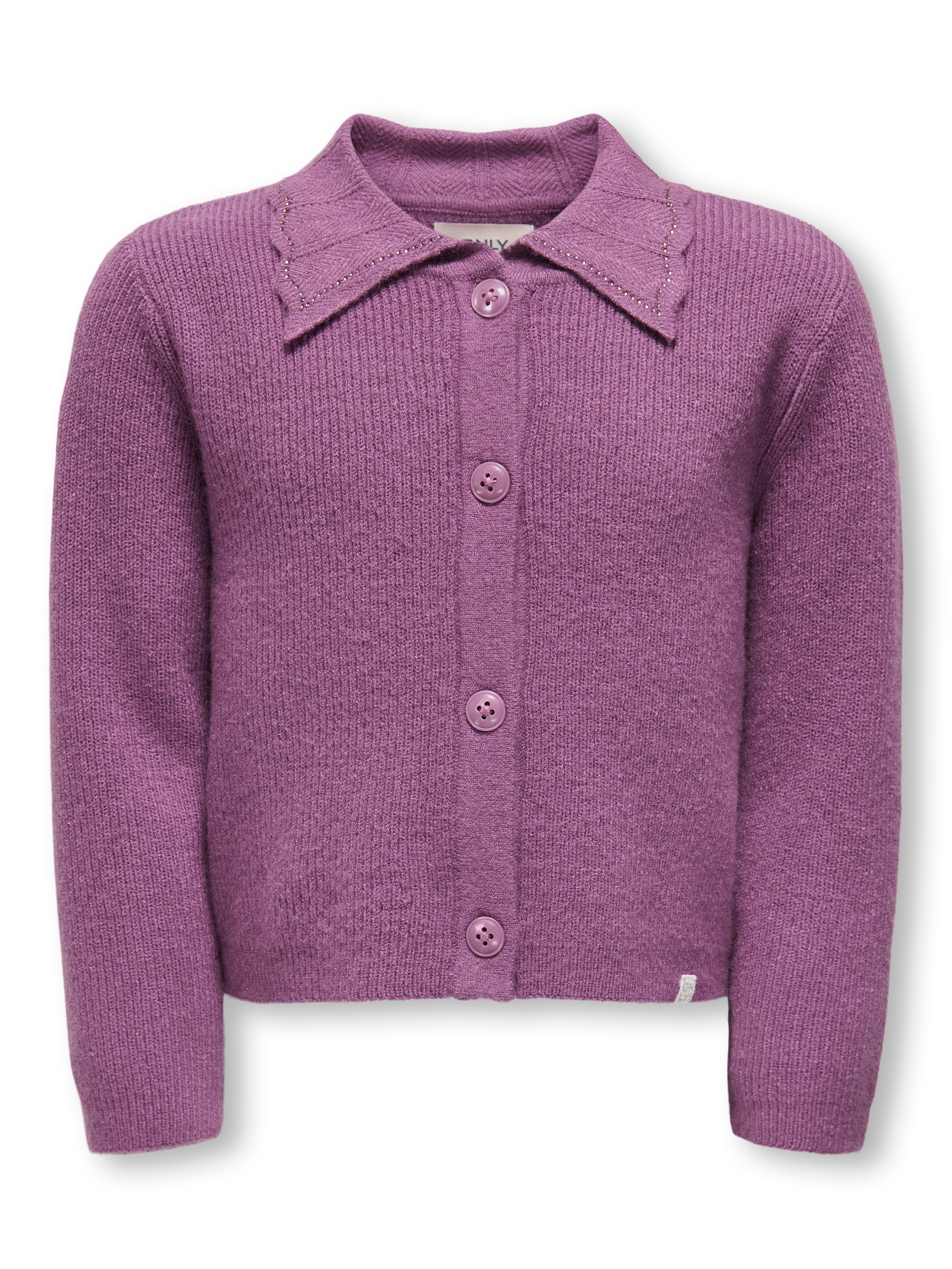 Only Mini Kayakatja Life Cardigan Argyle Purple 92 Cm
