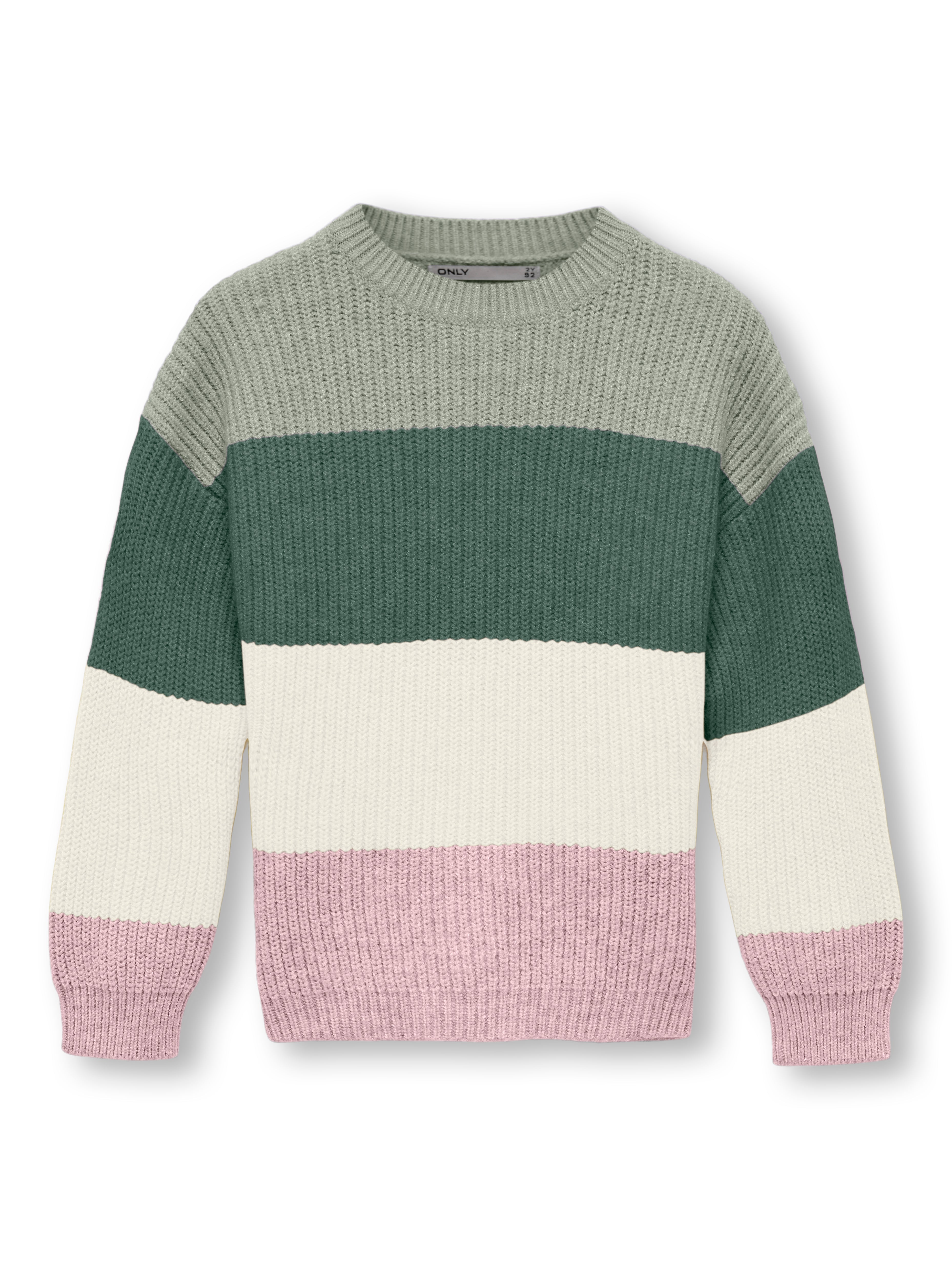 Only Mini Sandy Life Stripe Knit Desert Sage 92 Cm