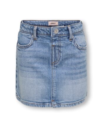 Only Mini Smilla Flower Denim Shirt Light Blue Denim 92 Cm