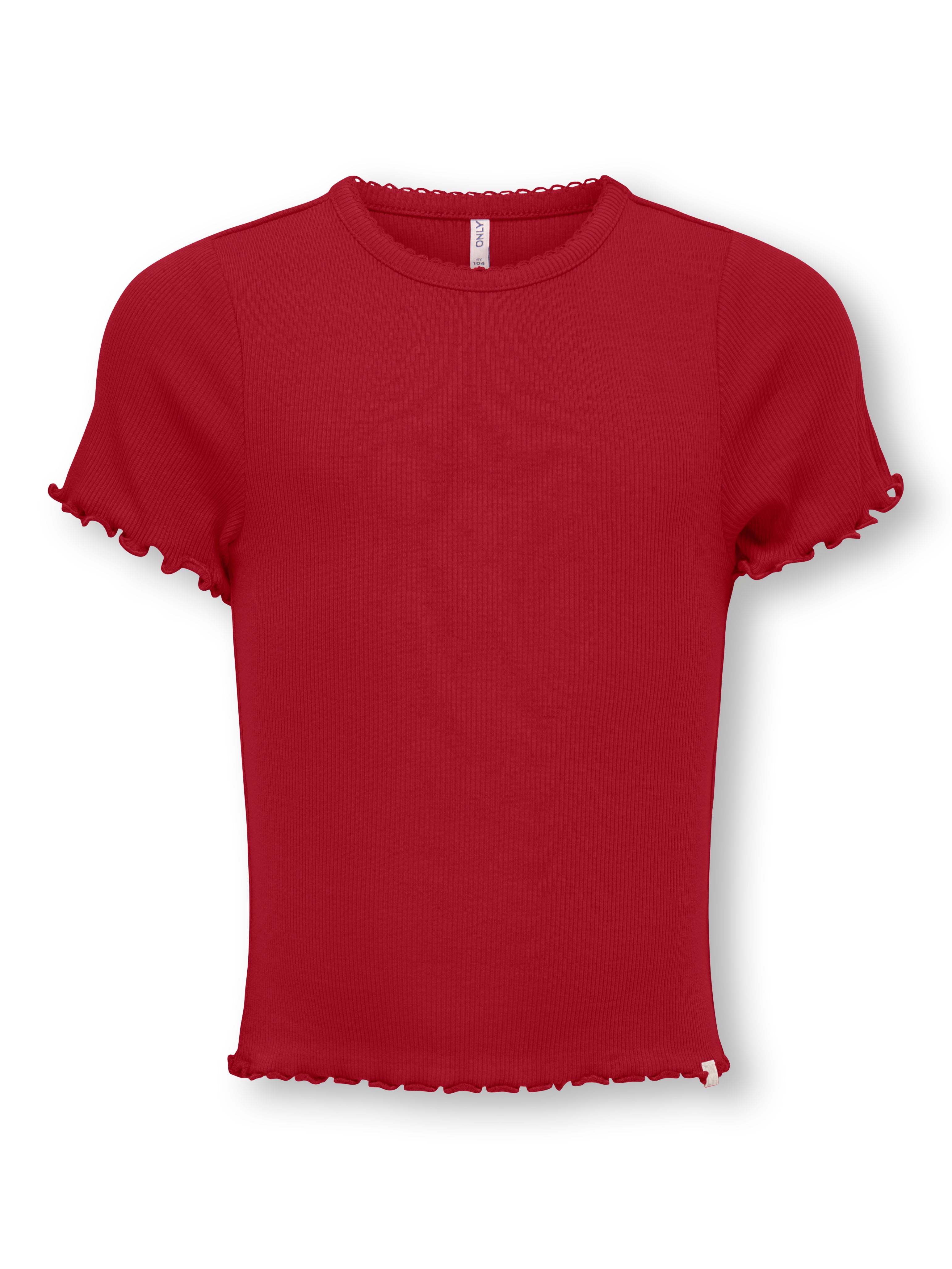 Only Mini Trinny Life Ss Top Equestrian Red 92 Cm