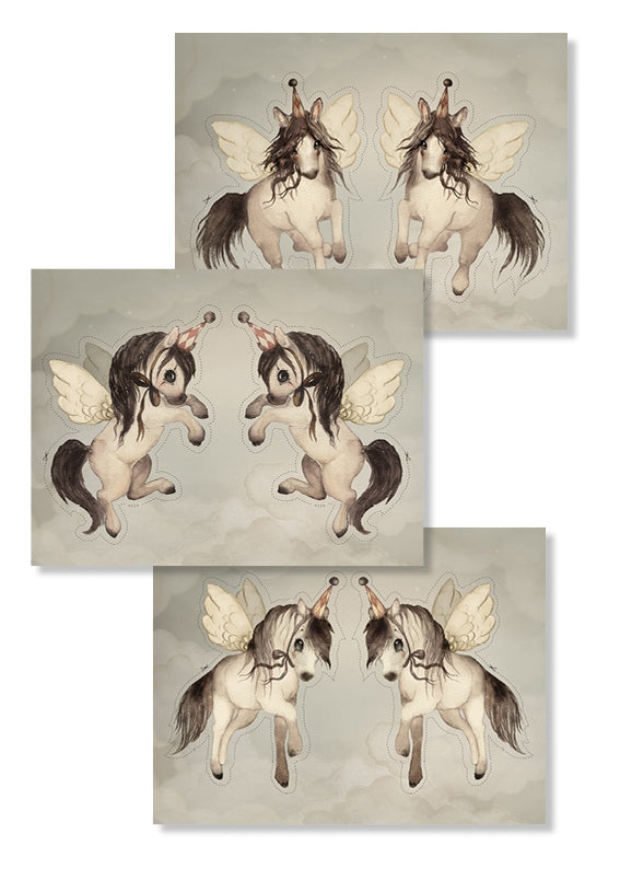 Paper Friends Flying Ponies Mrs  Mighetto