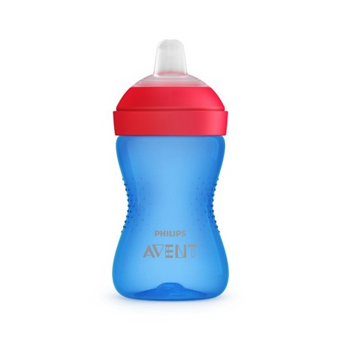Philips Avent  Blød Kop Med Drikketud  Der Tåler Bid  Blå Rød   Str     Mdr