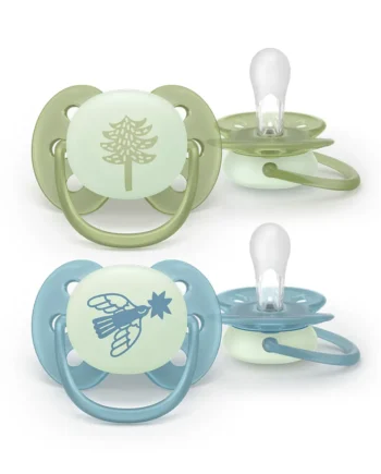 Philips Avent Ultra Soft Nat Sut  18m Grøn Blå