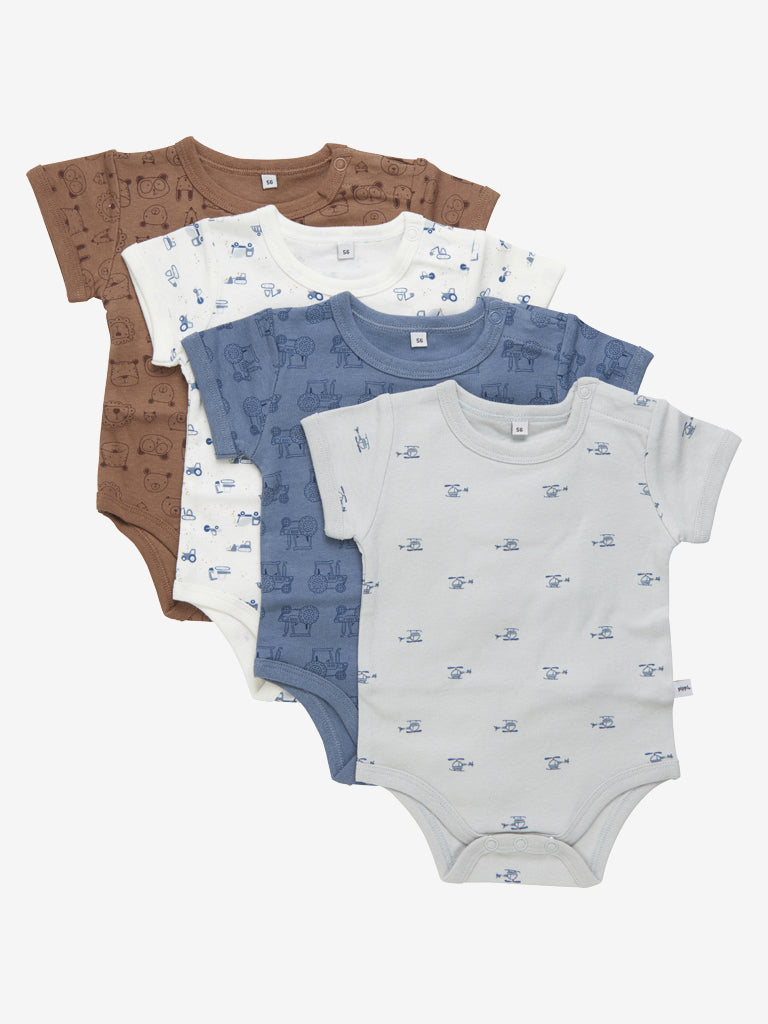Pippi Kortærmet Body Stk Blue Mirage 50