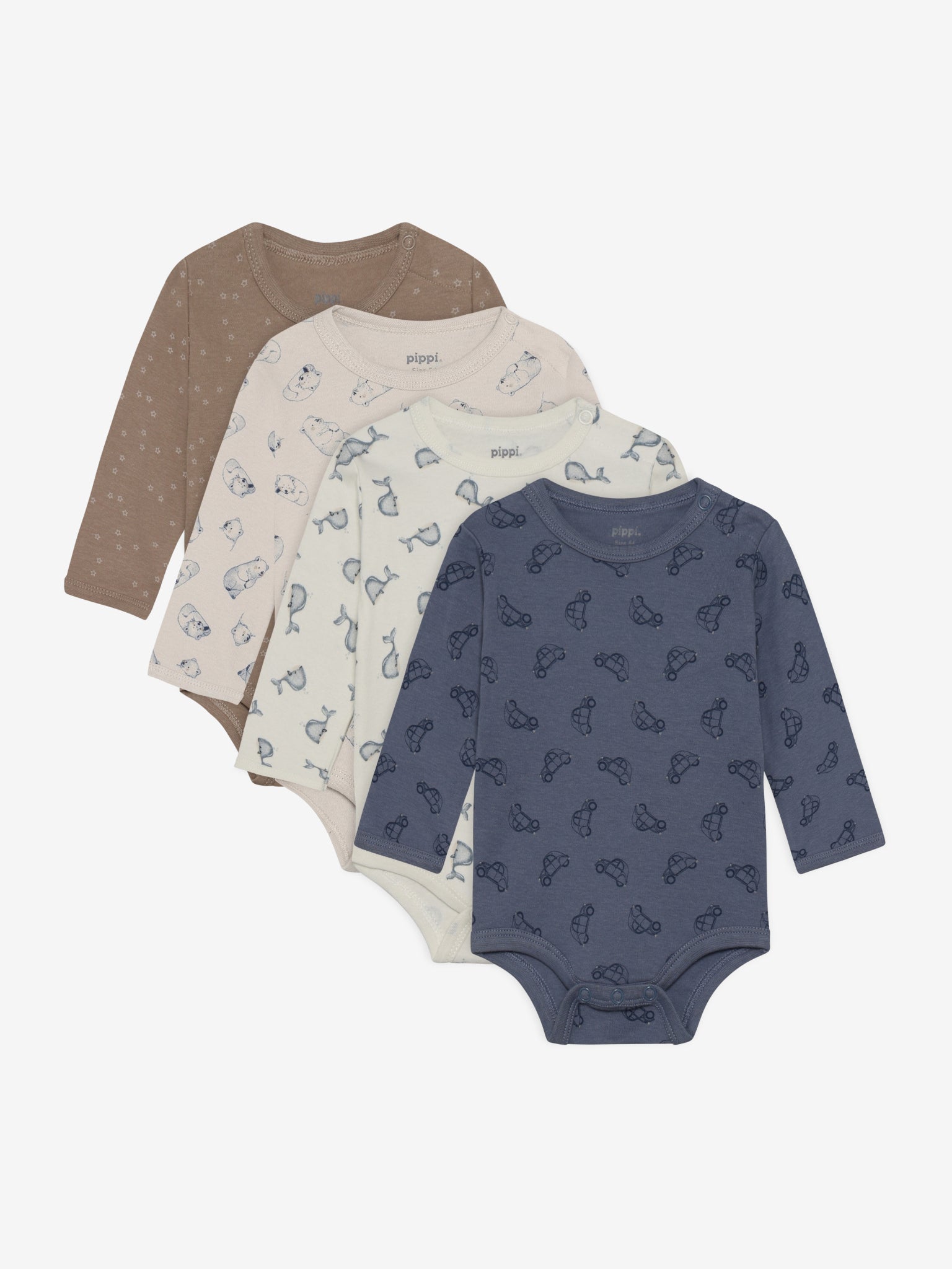 Pippi Langærmet Body   Stk Flint Stone 50