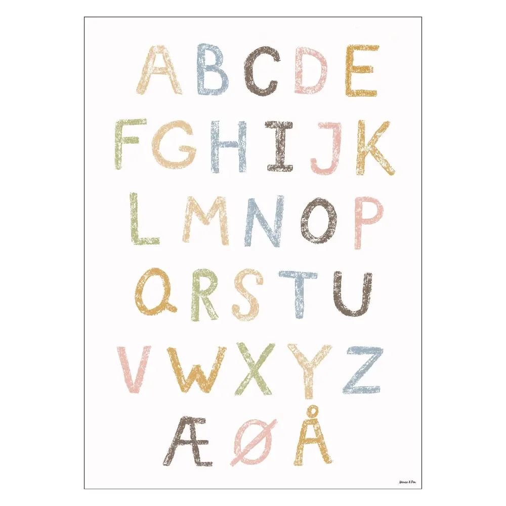 Plakat Abc Kridt A3