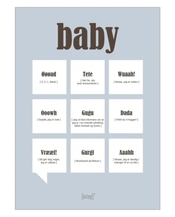 Plakat Citat Baby A3