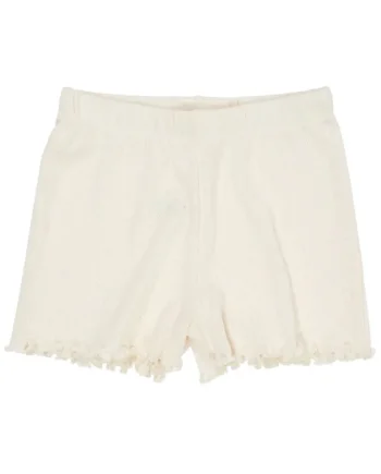 Pointelle Shorts Cream 86
