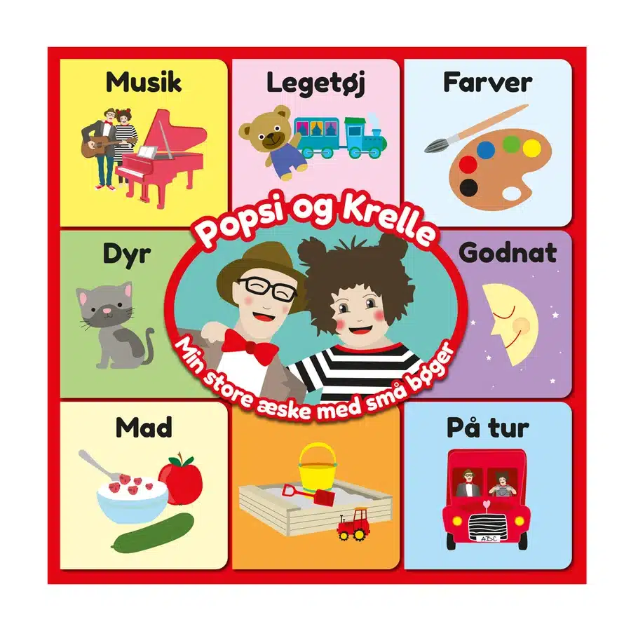 Popsi Og Krelle Min Store æske Med Små Bøger
