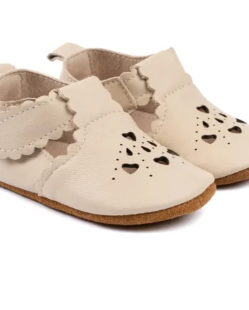 Prewalker Læder Sandal Hjerte White Swan 12-18 Mdr