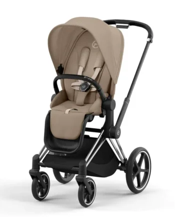 Priam Klapvogn Cozy Beige Chrome Black