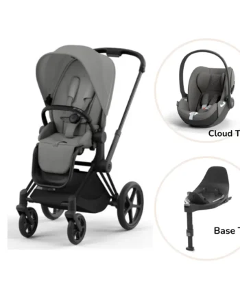 Priam Klapvogn Inkl  Cloud   Og Base Mirage Grey Matt Black