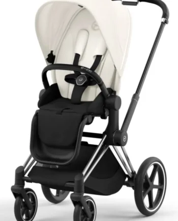 Priam Klapvogn Off White Chrome Black