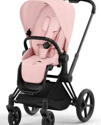 Priam Klapvogn Peach Pink Matt Black