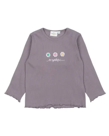 Princess Rib Bluse Gray Ridge 104