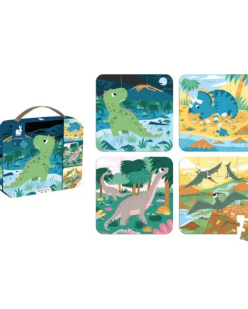 Puzzle-progressive Difficulty Dinosaurs  4in1
