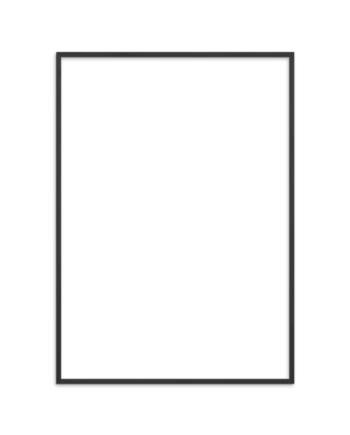 Ramme Sort Træ 50x70