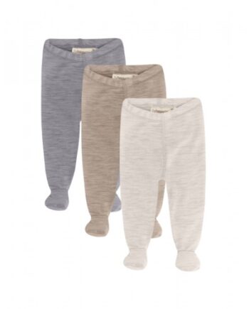 Retro Sparkebuks Med Fod Til Baby    100  økologisk Merino Uld   -pak