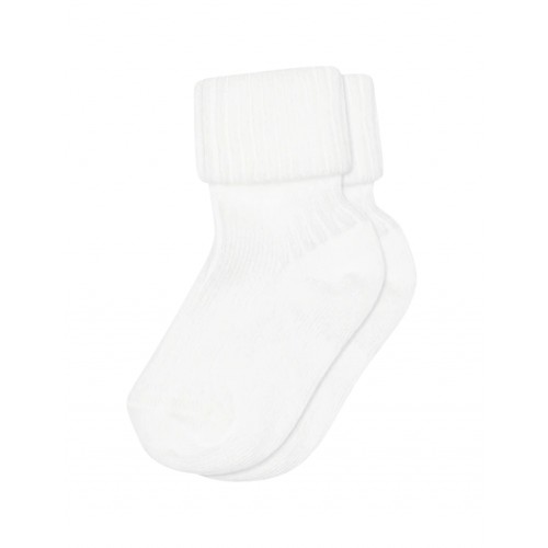 Rib Baby Bomuldsstrømper 15 16 White
