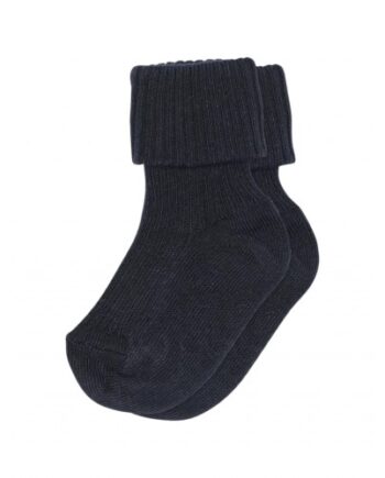 Rib Baby Bomuldsstrømper Navy 15 16