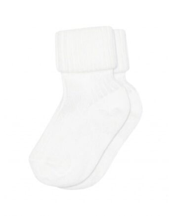 Rib Baby Bomuldsstrømper 15 16 White