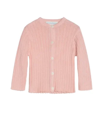 Rib Cardigan Rosa 74
