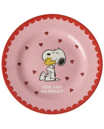 Rice Melamin Tallerken Snoopy Pink