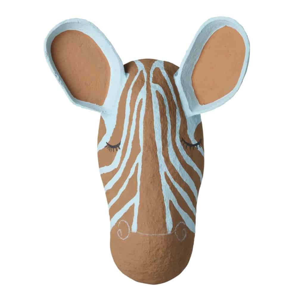 Rice Trofæ Zebra Blå