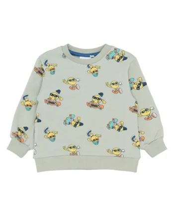 Santiago Sweatshirt Aqua Gray Aop 110