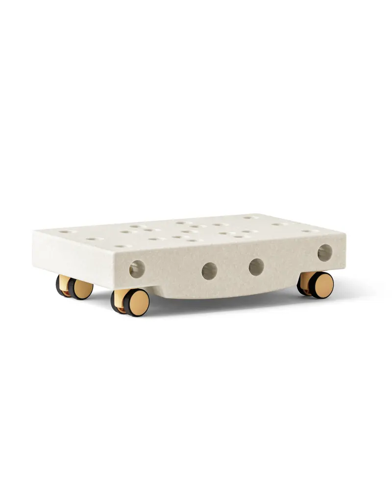 Scooter Board Sand Grey   Honey Yellow