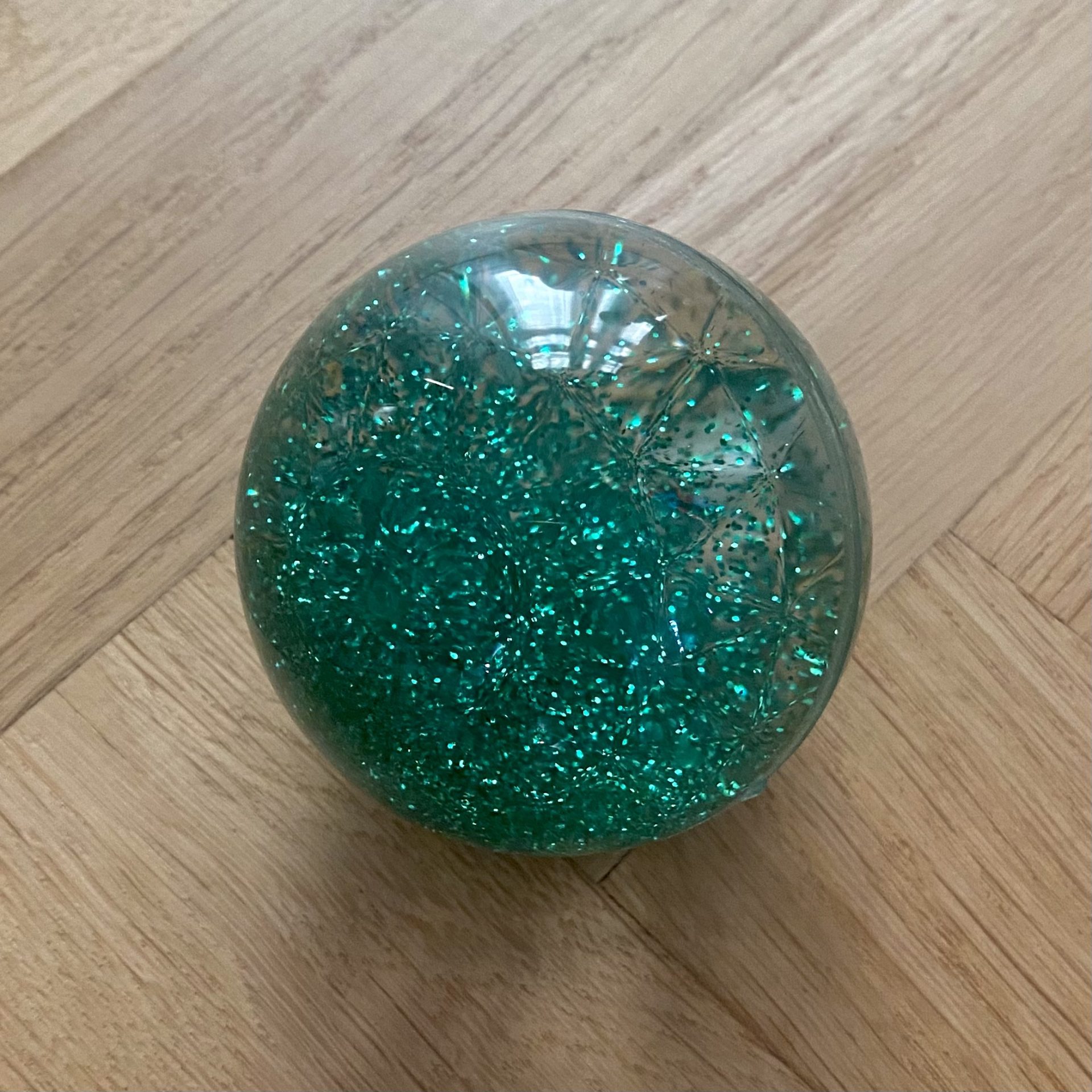 Sensorisk Glitterbold Stk Grøn