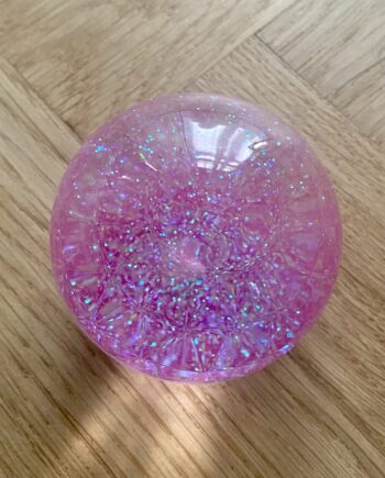 Sensorisk Glitterbold   Stk  Pink