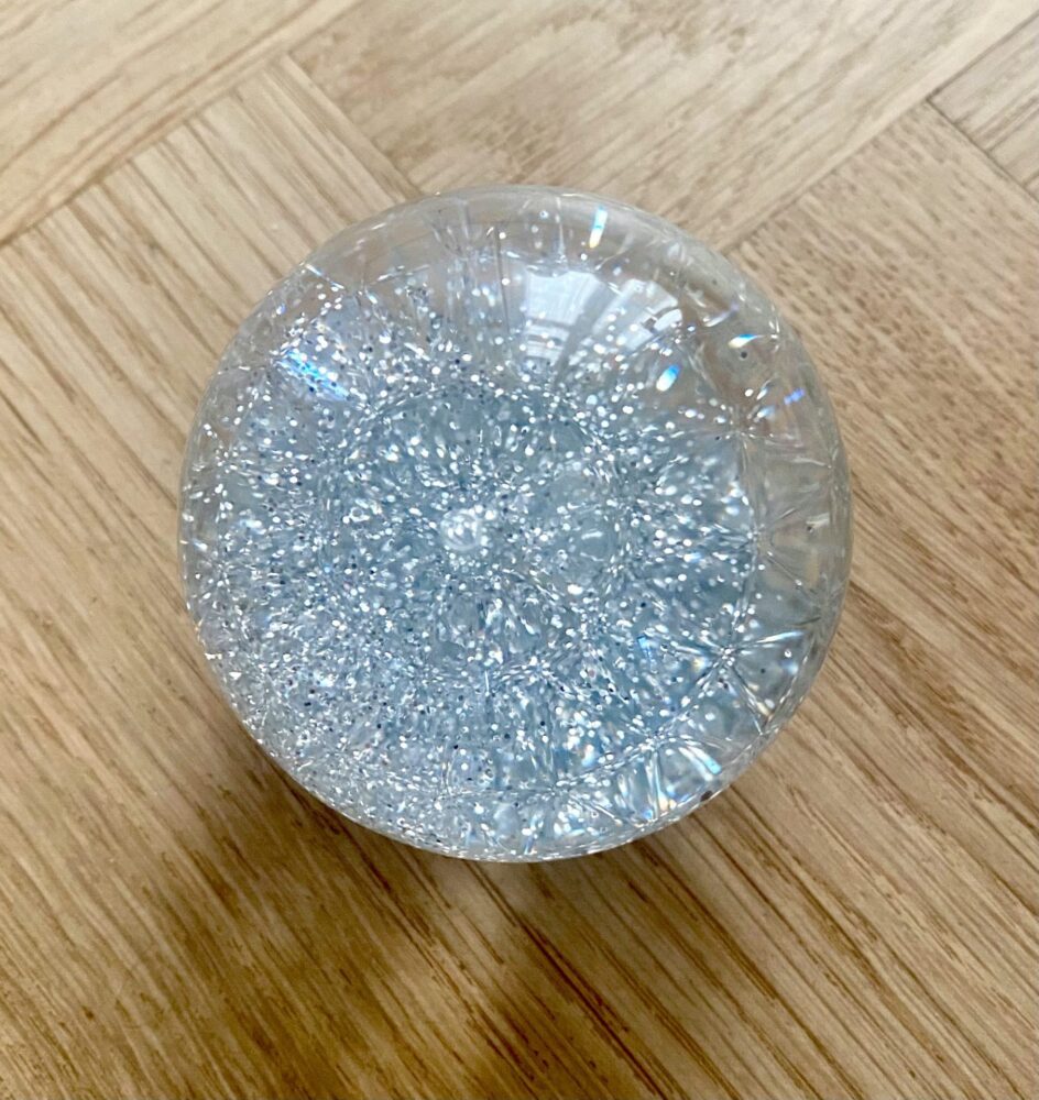 Sensorisk Glitterbold Stk Sølv