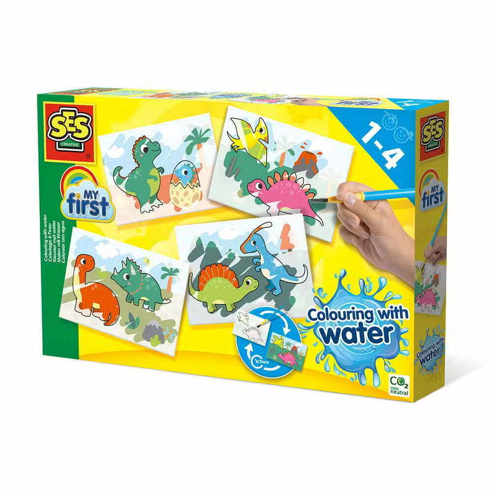 Ses Creative Mal Med Vandfarver Dinosaur