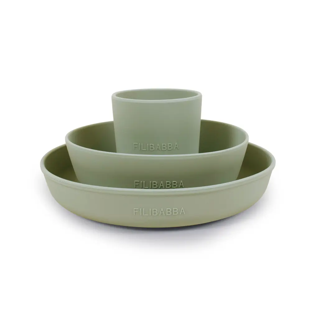 Silikone Spisesæt Green
