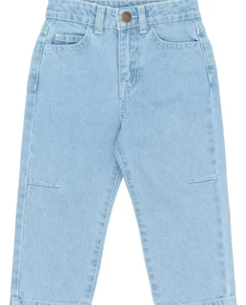 Silvio Barrel Fit Jeans Light Blue Denim 98