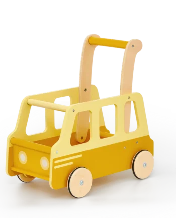 Skolebus Skubbevogn Gul