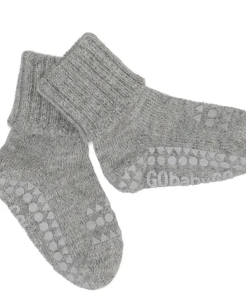 Skridsikre Strømper Alpaca Uld Grey Melange  -12 Mdr