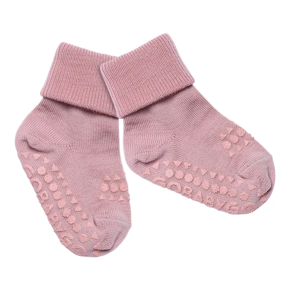 Skridsikre Strømper Merino Uld Rose Blush 23 26