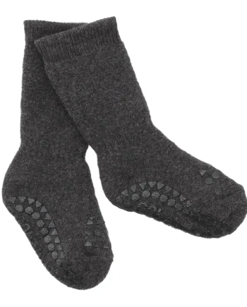 Skridsikre Strømper Terry Bomuld Dark Grey Melange 23 26