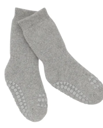 Skridsikre Strømper Terry Bomuld Grey Melange 14 16
