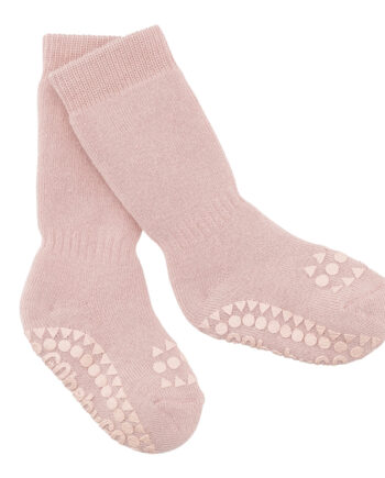 Skridsikre Strømper Tyk Bomuld Soft Pink  -12 Mdr
