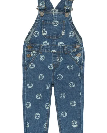 Spero Denim Buksedragt Medium Blue Denim Aop 110