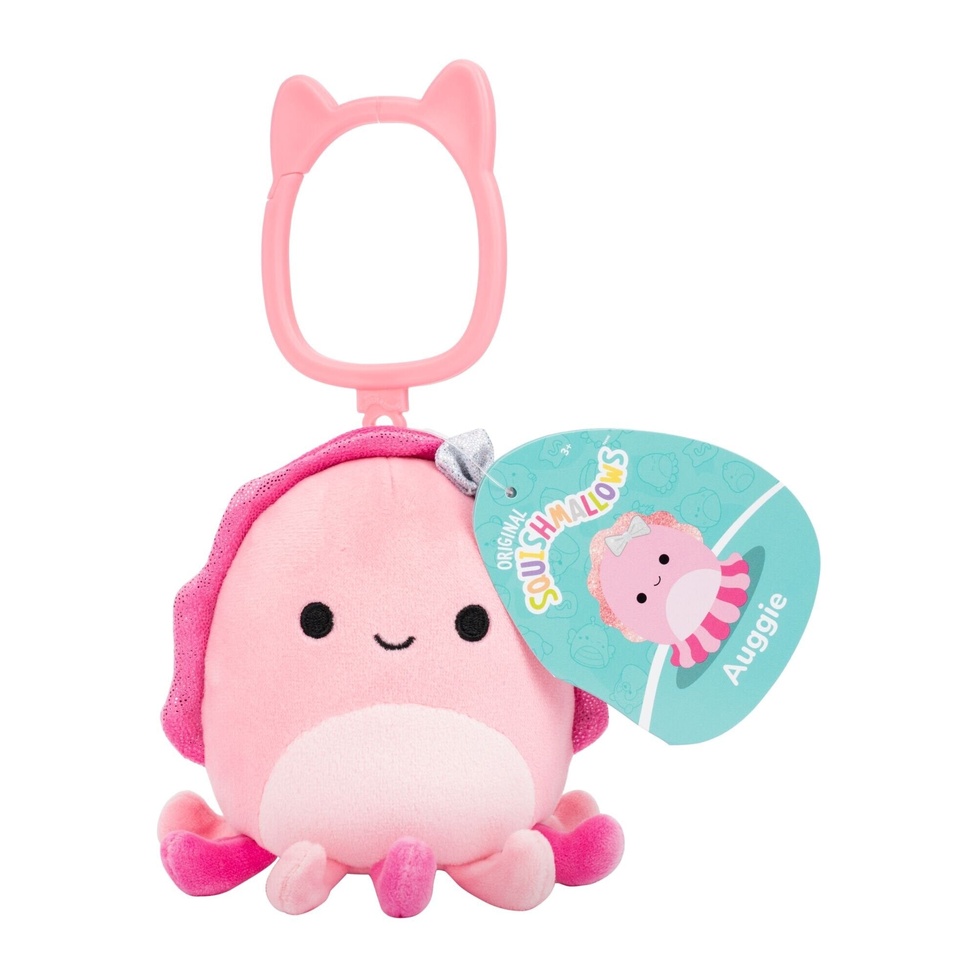 Squishmallows Bamse   Cm Auggie Cuttlefish Clip On