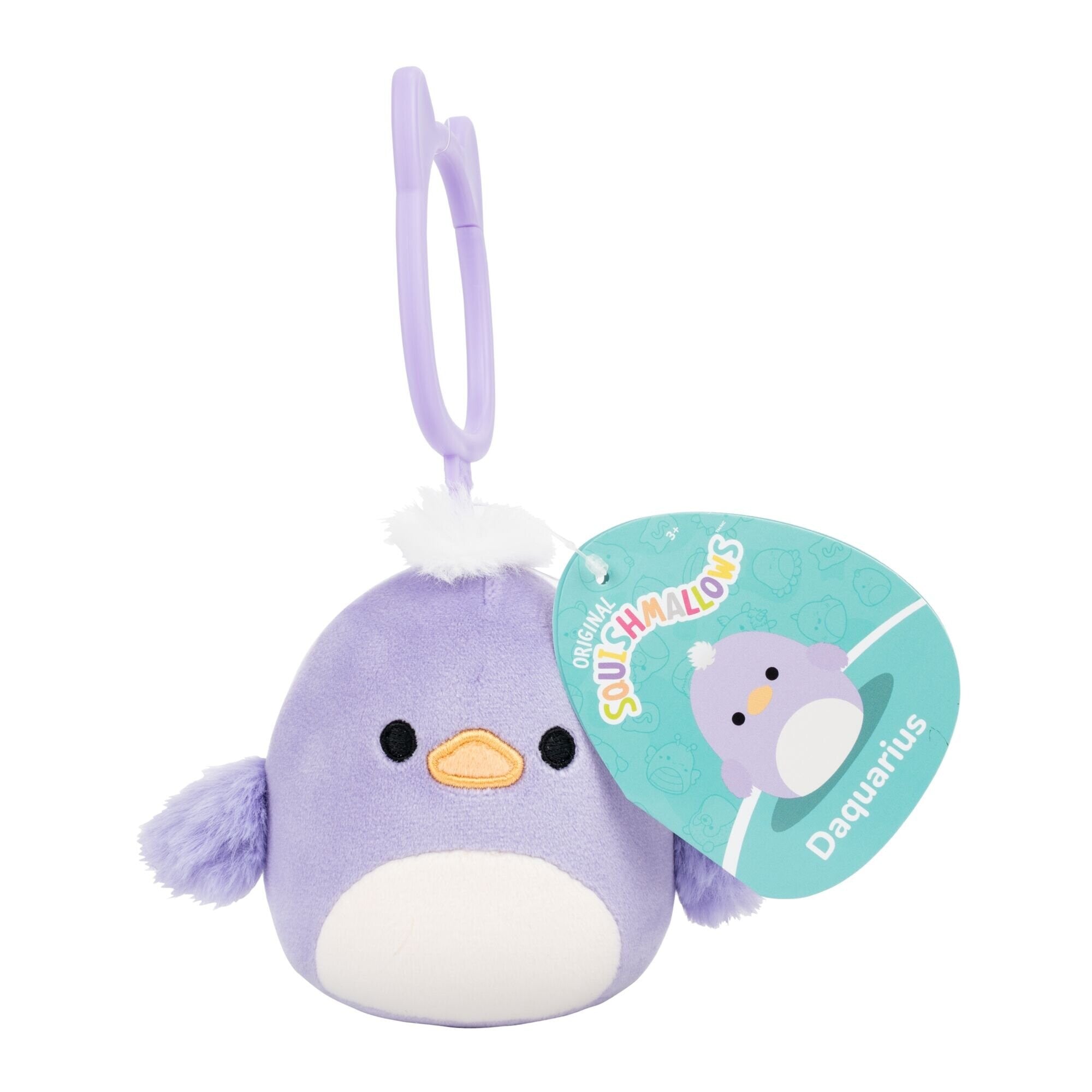 Squishmallows Bamse   Cm Daquarius Duck Clip On