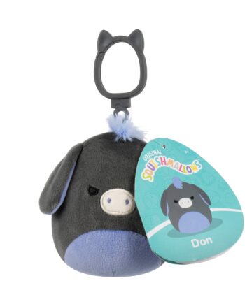 Squishmallows Bamse   Cm Don Donkey Clip On