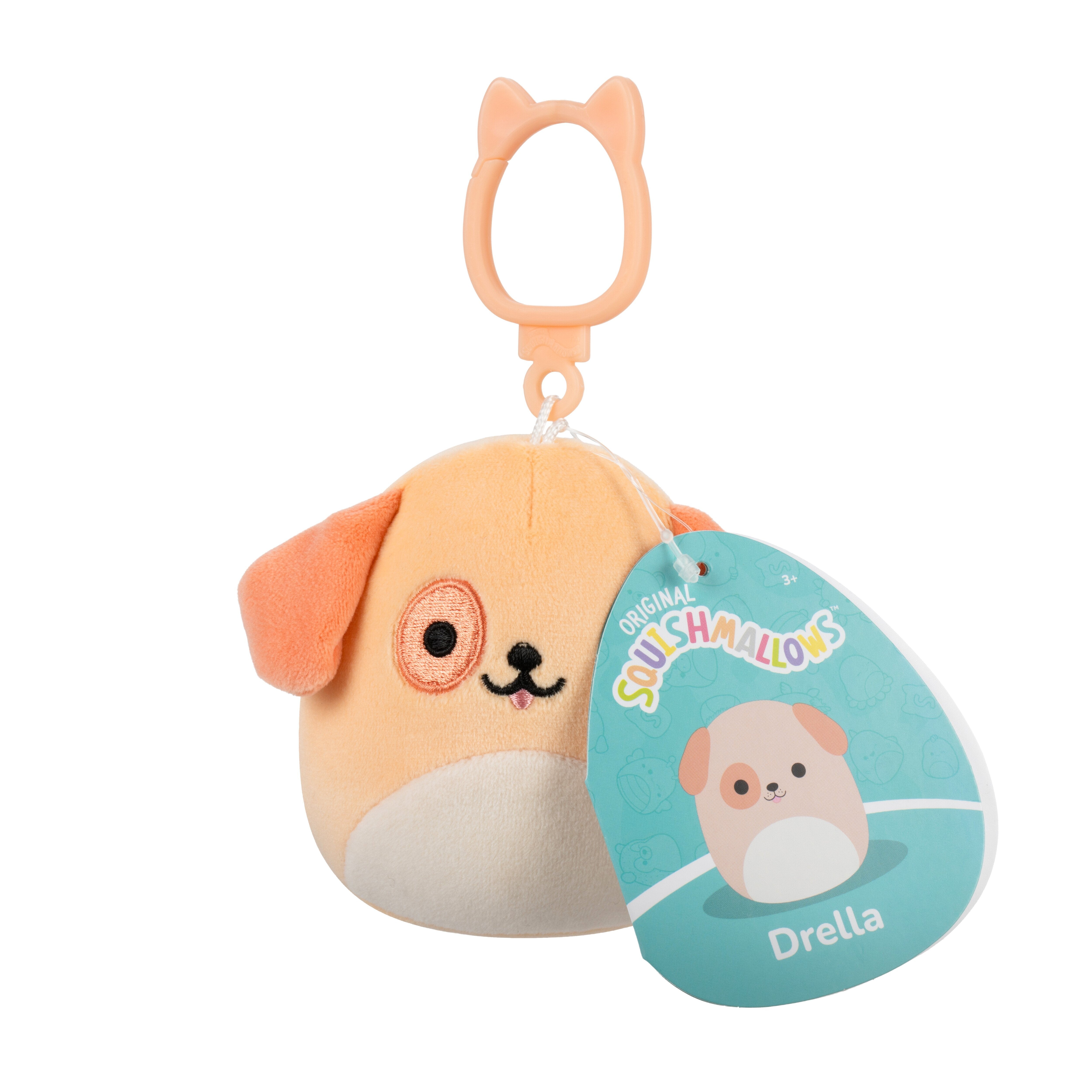 Squishmallows Bamse   Cm Drella Dog Clip On