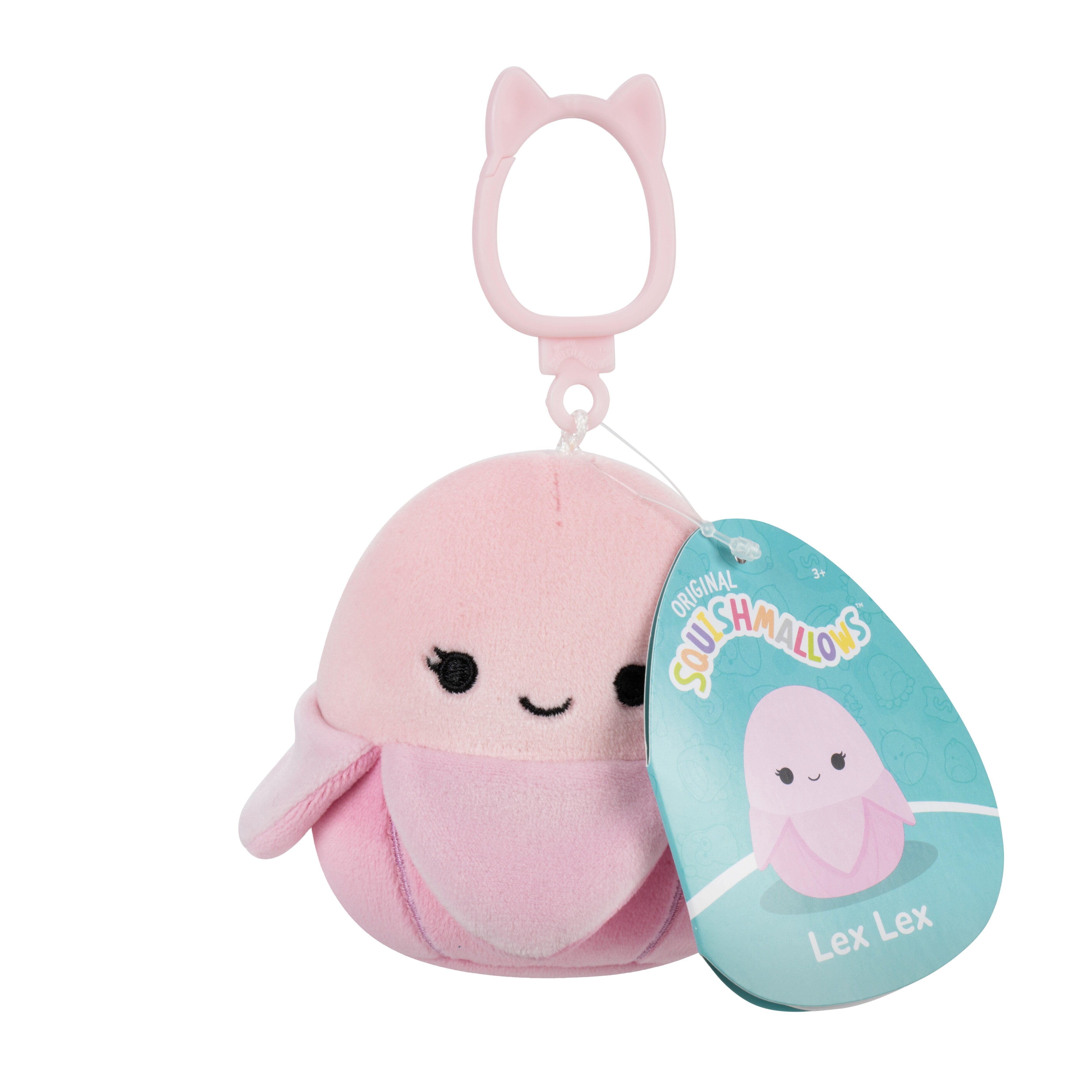 Squishmallows Bamse   Cm Lex Lex Pastel Pink Banana Clip On