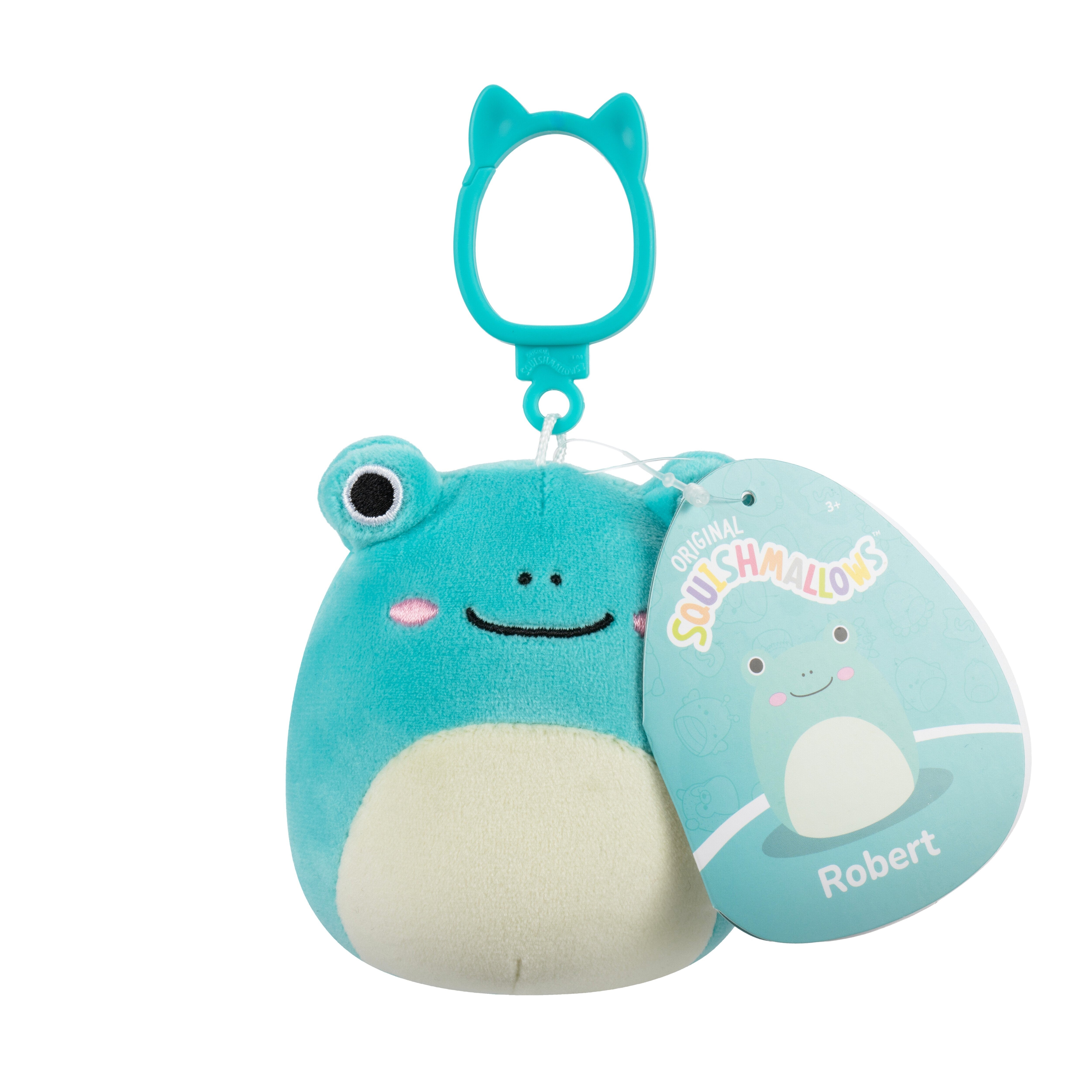 Squishmallows Bamse   Cm Robert Frog Clip On